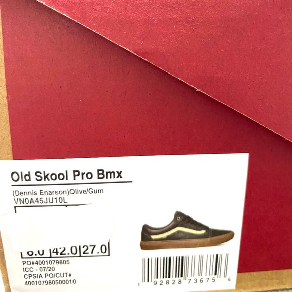 💖MEGA SALE💖VANS Old Skool Pro Bmx Dennis Enarson Leather Women 6.5 VN0A45JU10L - Picture 9 of 10